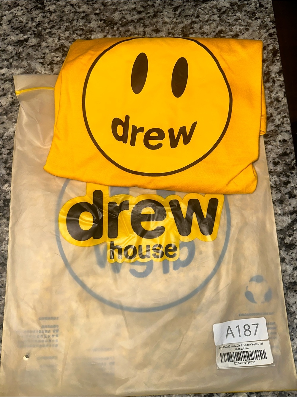 DREW Kids Bright Yellow Smile Face Pajama Top